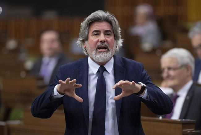 Leader of the Government in the House of Commons Pablo Rodriguez responds to a question during Question Period in the House of Commons Tuesday December 1, 2020 in Ottawa. THE CANADIAN PRESS/Adrian Wyld