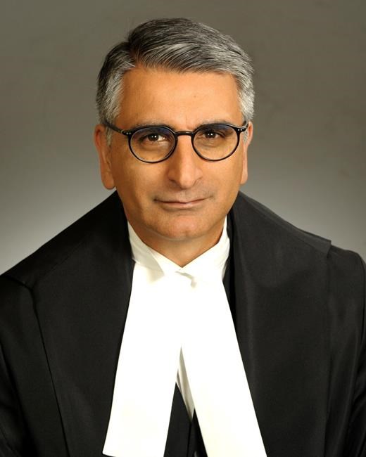 Ontario Court of Appeal Justice Mahmud Jamal is seen in an undated handout photo. Jamal, the judge poised to be the first person of colour on the Supreme Court of Canada, says he experienced discrimination