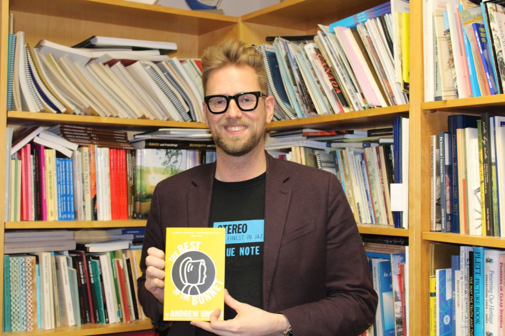 JURA MCILRAITH / THE CARILLON
Andrew Unger shows off his second book, The Best of the Bonnet.