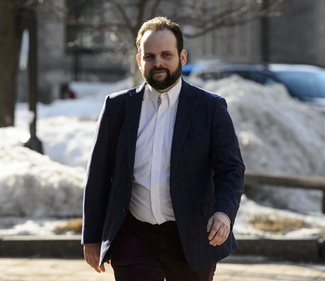 Joshua Boyle arrives to court in Ottawa on Wednesday, March 27, 2019. Boyle, accused of assaulting now-estranged spouse Caitlan Coleman, portrayed her today as a mentally unstable person prone to fits and violence. THE CANADIAN PRESS/Sean Kilpatrick