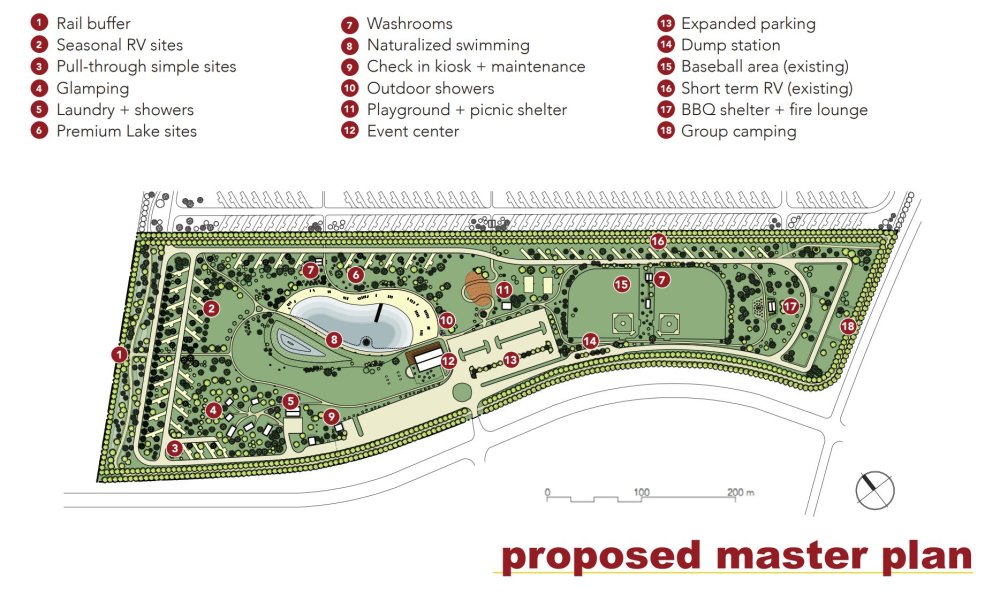 NADI DESIGN
A concept rendering depicts proposed improvements to the park, including a naturalized swimming hole.