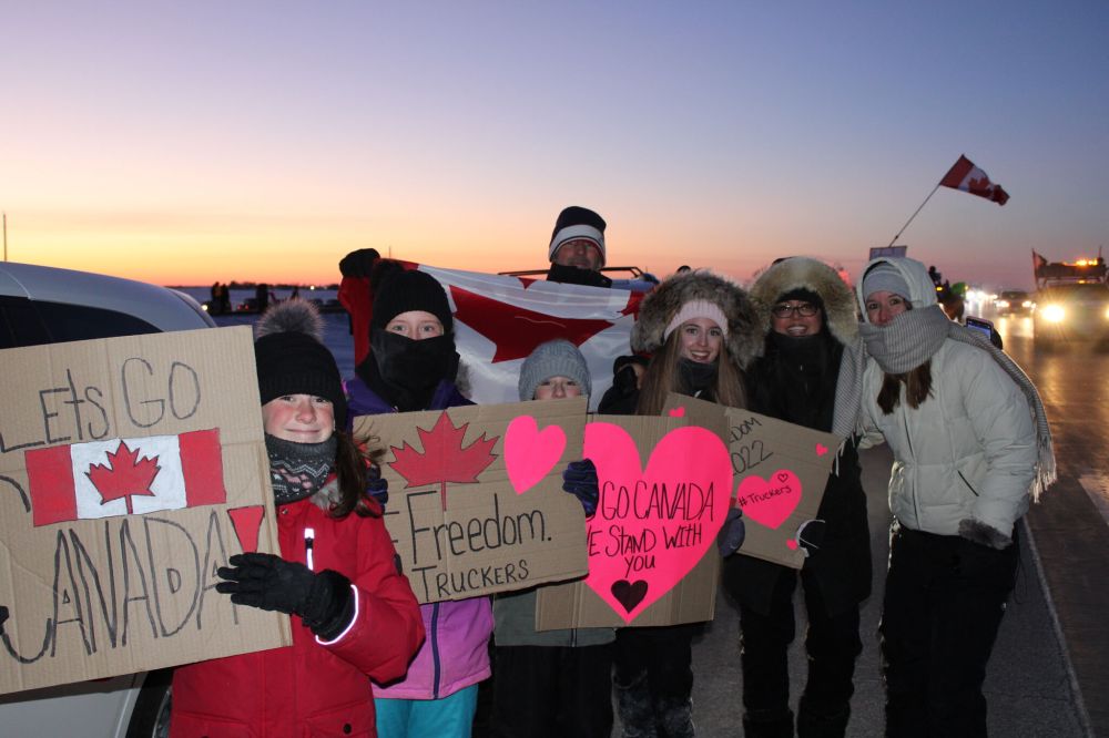 GREG VANDERMEULEN / THE CARILLON
Smiling faces and homemade signs were in abundance.