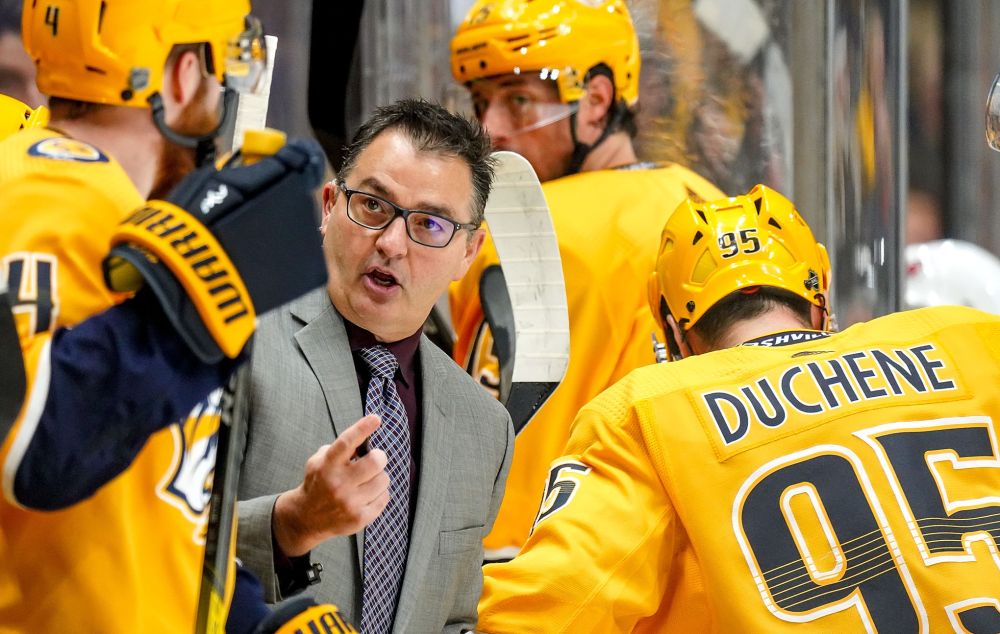 Nashville Predators
St. Malo's Dan Lambert, in his first season as assistant coach of the Nashville Predators.