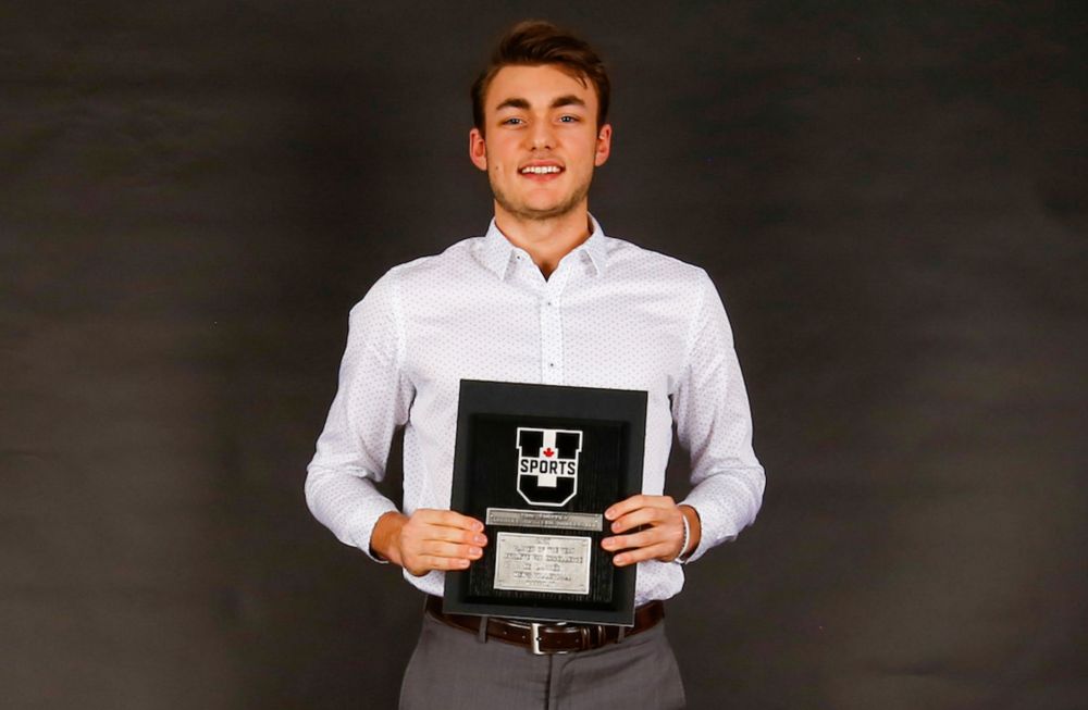 U SPORTS photo
Steinbach's Eric Loeppky, the Trinity Western University volleyball star, was named the U SPORTS Men's Volleyball Player of the Year Wednesday night in Winnipeg at the All-Canadian Awards Gala.