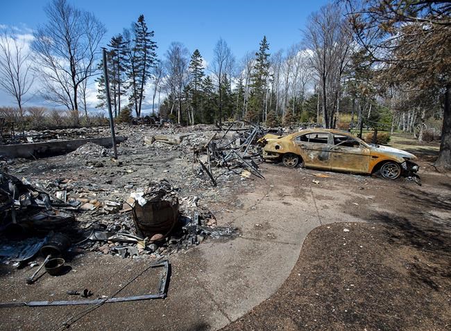 Newly released court documents say witnesses told the RCMP the man who carried out the mass shooting in Nova Scotia allegedly smuggled drugs and guns from Maine for years and had hiding spaces in several of his residences. A fire-destroyed property registered to Gabriel Wortman at 200 Portapique Beach Road is seen in Portapique, N.S., Friday, May 8, 2020. THE CANADIAN PRESS/Andrew Vaughan