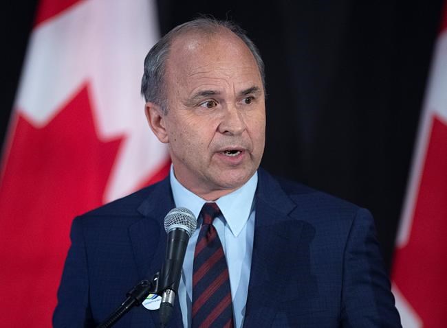 Rick Peterson addresses the crowd at a federal Conservative leadership forum during the annual general meeting of the Nova Scotia Progressive Conservative party in Halifax on Saturday, February 8, 2020. The 2020 Conservative Party of Canada leadership election will be held on June 27, 2020. THE CANADIAN PRESS/Andrew Vaughan