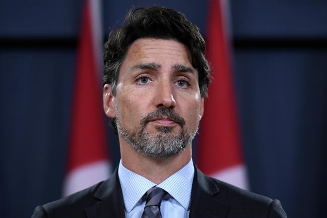 Prime Minister Justin Trudeau speaks during a press conference in Ottawa on Saturday, Jan. 11, 2020. Trudeau says Iran must take full responsibility for mistakenly shooting down a Ukrainian jetliner, killing all 176 civilians on board, including 57 Canadians. THE CANADIAN PRESS/Justin Tang