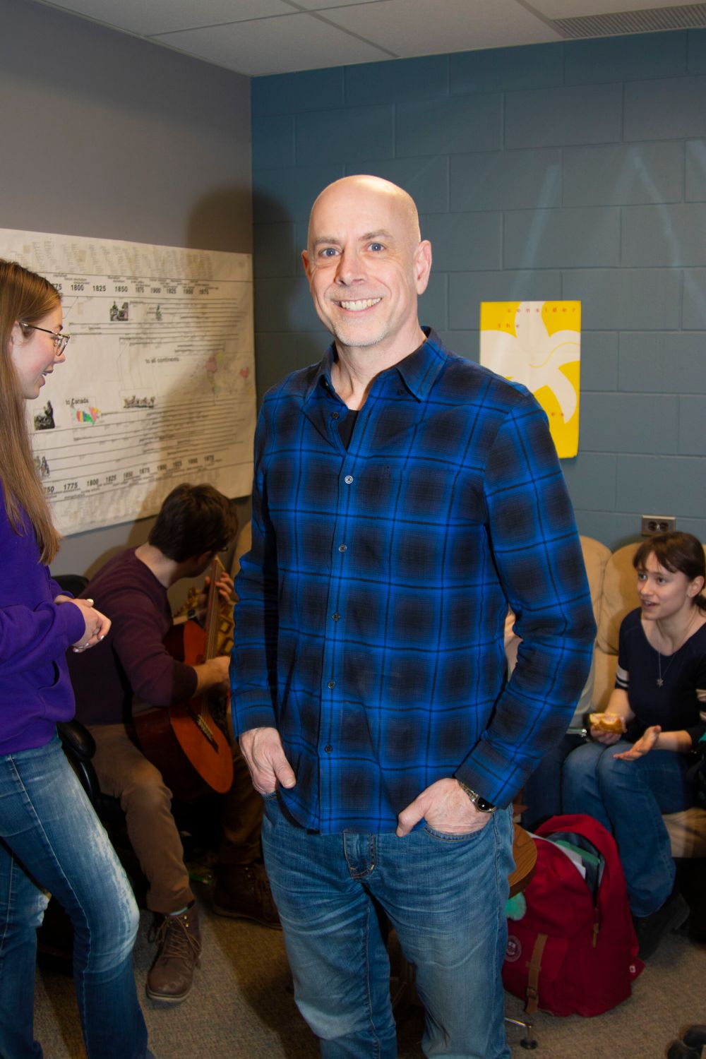 Bruce Hildebrand
Mark von Kampen, chaplain with the Inter-Mennonite Chaplaincy Association, helps Mennonite and other students at the University of Manitoba. Von Kampen hasn’t been able to meet with students in-person these days, and is hosting online discussions with students.