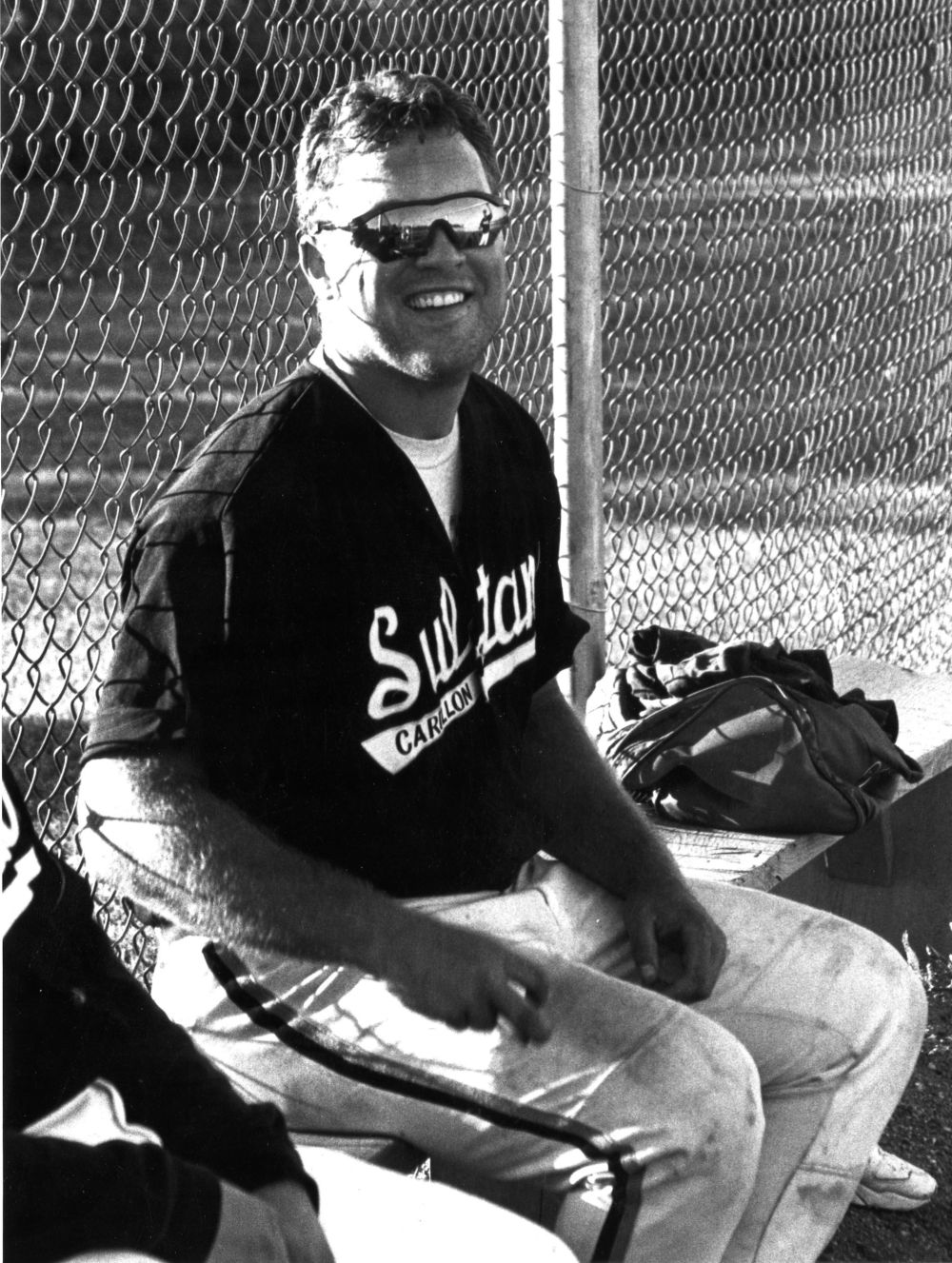 Carillon archives
Jason Mateychuk, pictured here in 1995 as a player/coach with the Carillon Sultans senior team, is being inducted into the Manitoba Baseball Hall of Fame Saturday night in Morden.