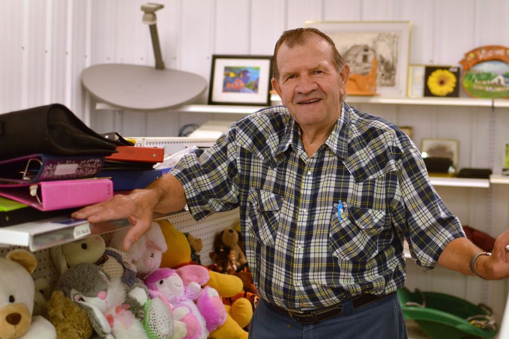 GERALYN WICHERS | THE CARILLON
Dave Reimer at work at Gospel Echoes Thrift Store in Grunthal. Reimer has dreamt of starting a business to fund missions he cares about.