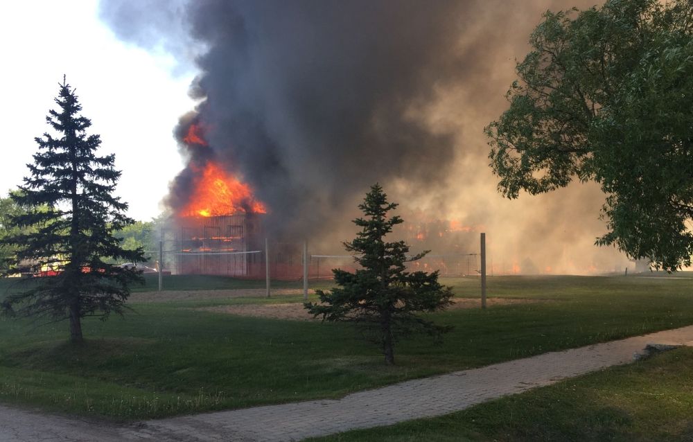 COURTESY OF PROVIDENCE COLLEGE
Firefighters arrived to the already well-involved blaze around 5 p.m. Damage was estimated at between $3.5 to $4.5 million.