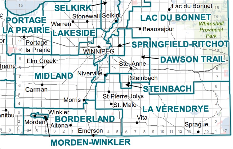 MANITOBA ELECTORAL DIVISIONS BOUNDARIES COMMISSION MAP
New provincial electoral boundaries were announced on Friday by the Manitoba Electoral Divisions Boundaries Commission.