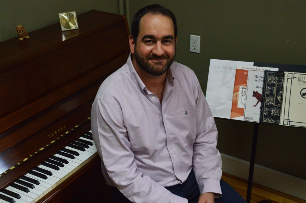 GERALYN WICHERS | THE CARILLON
Dr. Michalis Andronikou at his office in Providence University College.