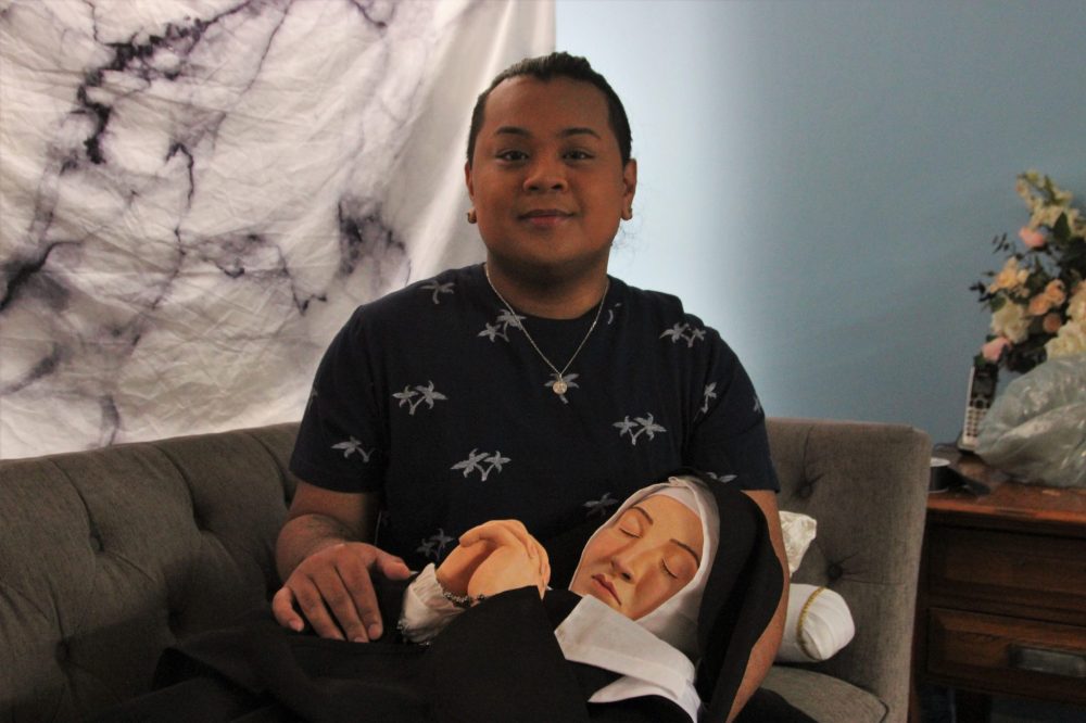 NICOLE BUFFIE THE CARILLON
University of Manitoba fine arts graduate John Millar recreated the life-sized statue of St Bernadette for the St Malo parish after hearing it was stolen late last year.