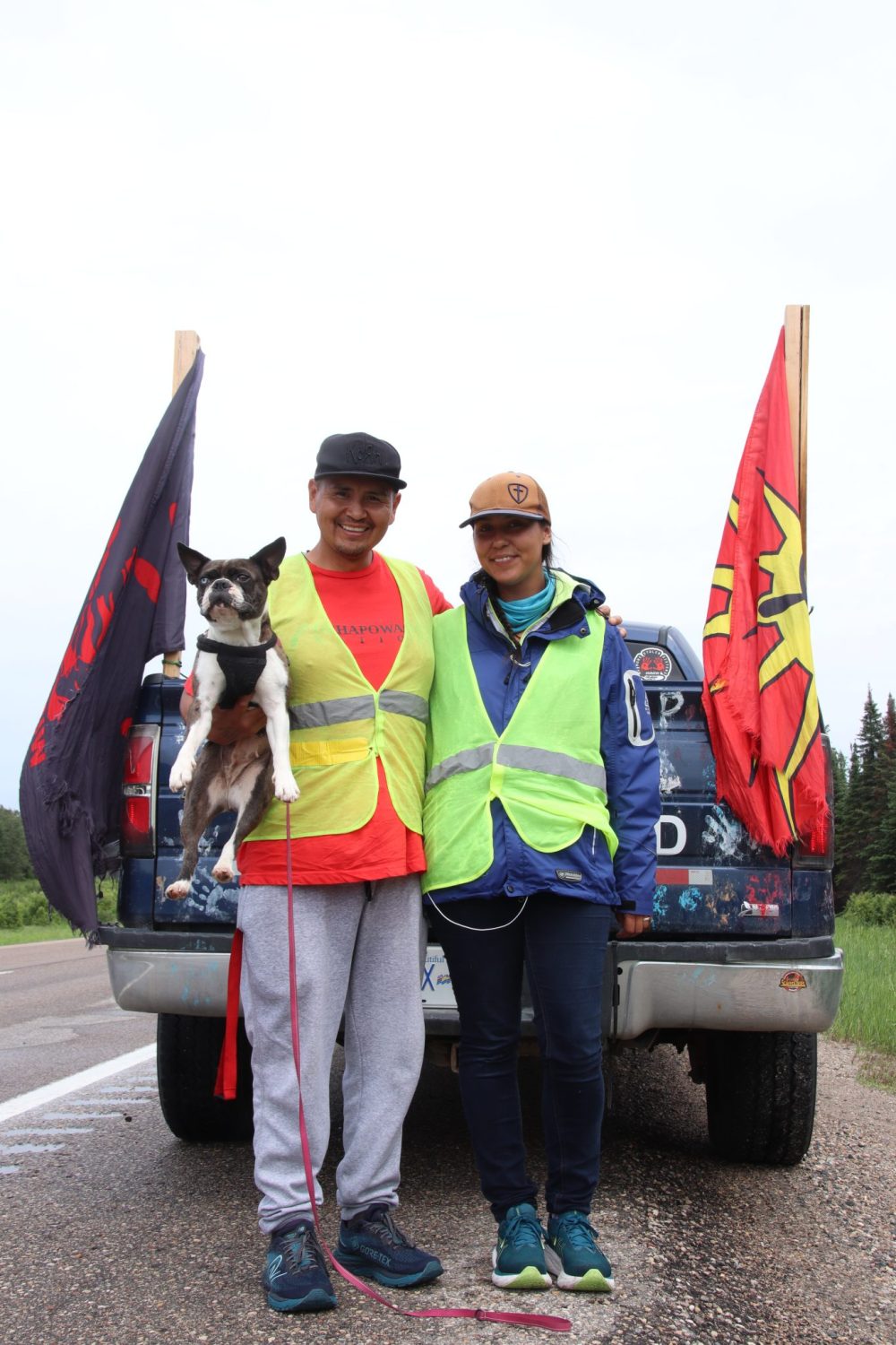 JURA MCILRAITH THE CARILLON
Cameron and Charity West are walking across Canada to raise awareness of murdered and missing Indigenous people and hope to see more Calls to Action completed in the near future. Originally from Prince George, British Columbia, the newlywed couple will reach St John’s, Newfoundland by the end of July or beginning of August.