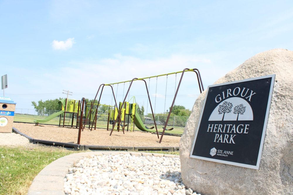 GREG VANDERMEULEN THE CARILLON
The new play structure is a popular addition to the Giroux Heritage Park.