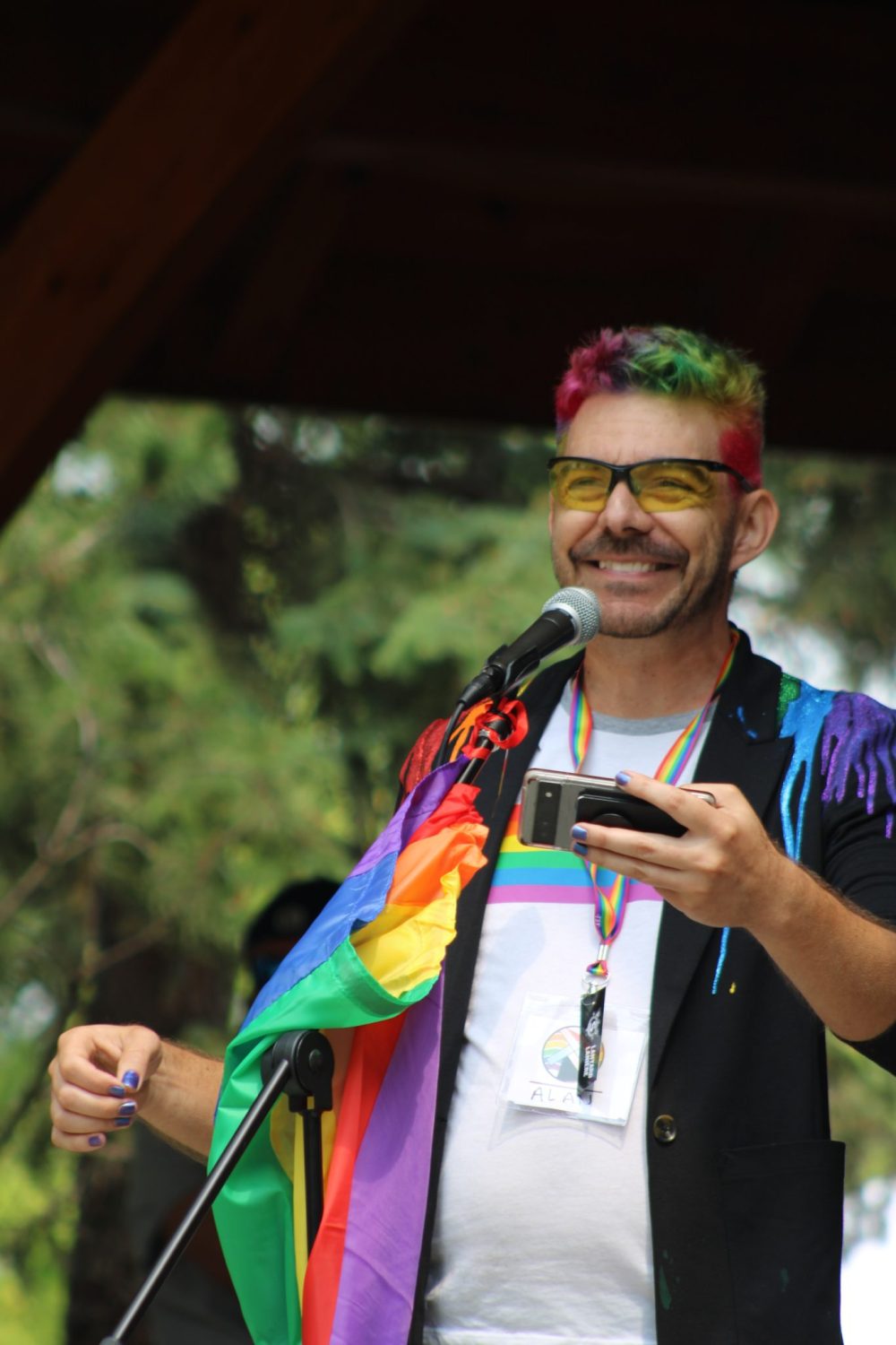 GREG VANDERMEULEN THE CARILLON
Steinbach Pride 2023 MC Alan Fehr.
