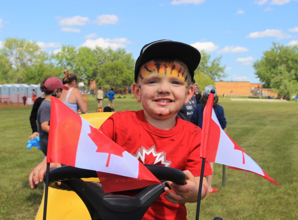 NICOLE BUFFIE CARILLON ARCHIVES
A boy celebrates Canada Day in Vita 2022.