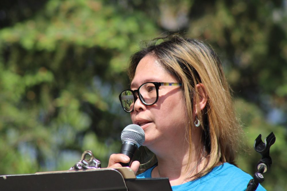 GREG VANDERMEULEN THE CARILLON
Judith Vasquez spoke at the Walk for Life.