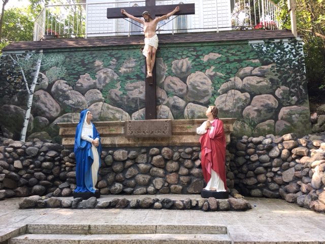 Submitted
The grotto at Our Lady of Lourdes in St. Malo will host its annual pilgrimage on Aug. 13, 2023. The statues have been freshly painted for the pilgrimage.
