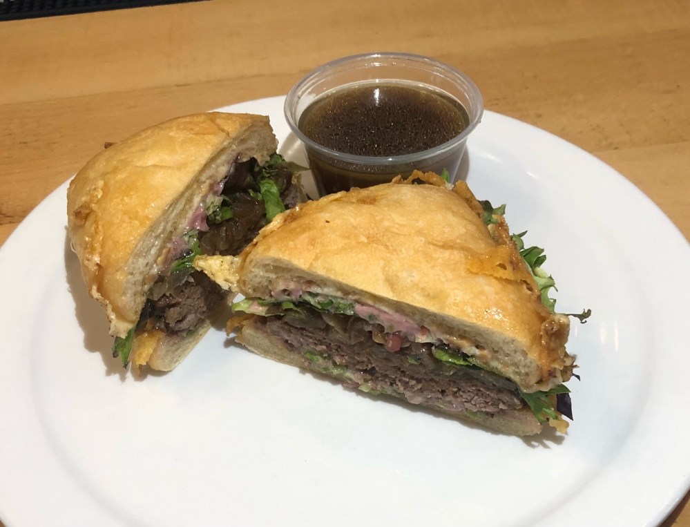 Santa Lucia Pizza - SLP French Onion Burger