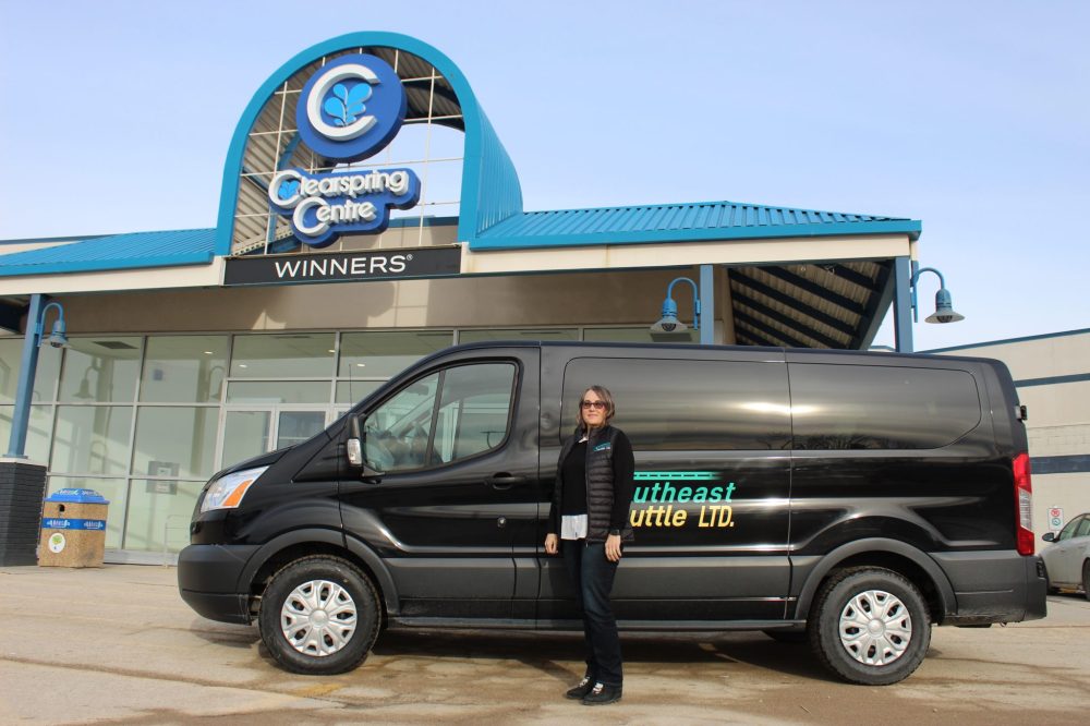CHRIS GAREAU The Carillon
Owner and driver Emily MacDonald is now picking up passengers from across the Southeast, including at Clearspring Centre. Stops in Winnipeg include the airport, Polo Park and hospitals.