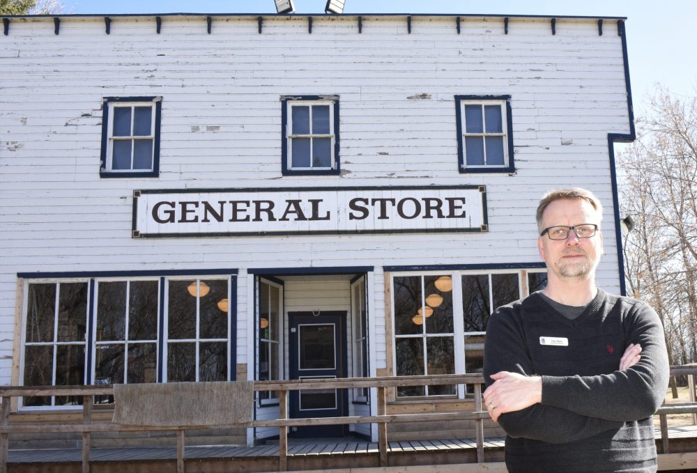 SVJETLANA MLINAREVIC CARILLON ARCHIVES
Mennonite Heritage Village executive director Gary Dyck is pictured outside the general store at the museum.