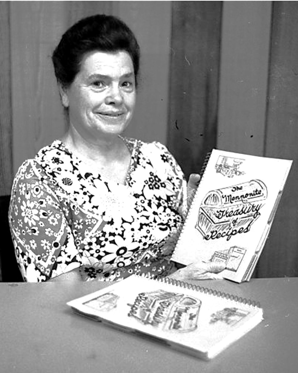 CARILLON ARCHIVES
Mrs. Anna Rosenfeld of Steinbach was instrumental in putting together the Mennonite Treasury of Recipes, which has become a Canadian best seller, with sales of 42,000 since it was first published in 1961.