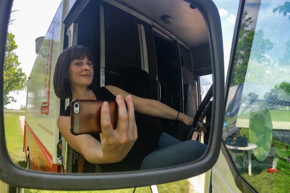 Submitted
Kimberley Moore on board the Manitoba Food History Truck.