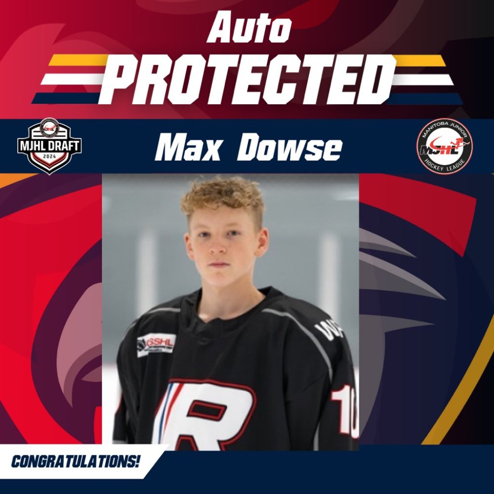 Niverville Nighthawks
Malachi Thiessen, Noah Hudson and Max Dowse were auto-protected by the Steinbach Pistons and Niverville Nighthawks May 28 in advance of the MJHL draft.