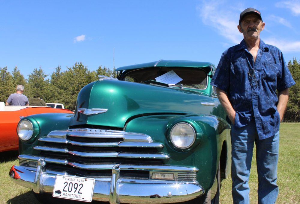 GREG VANDERMEULEN THE CARILLON
Frank Dorvault brought his 1947 Chevy Fleetmaster to the third annual Car Show on the Ridge at the M.A. Querel Community Park on Sunday.