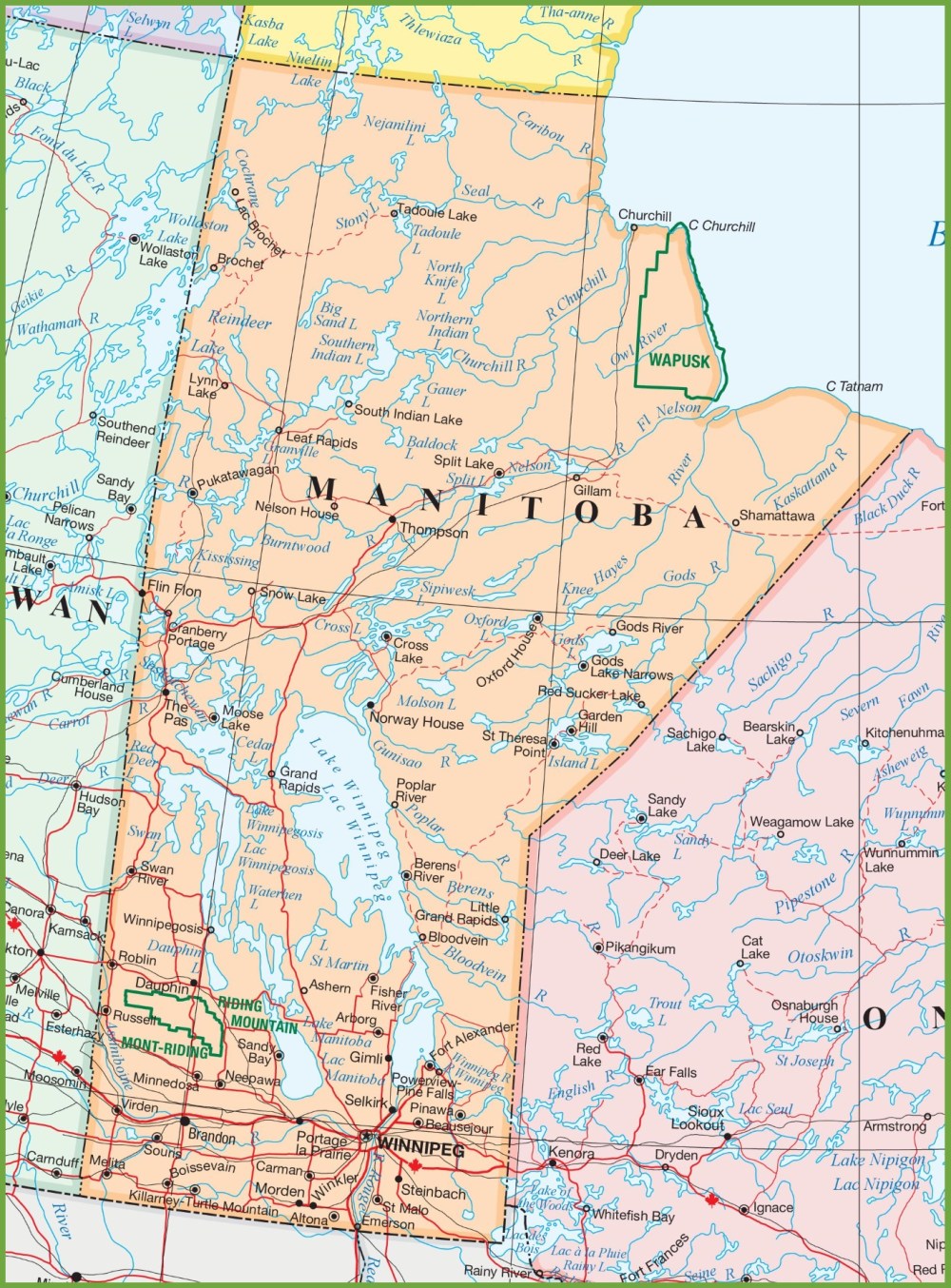 Canada Maps
Manitoba was found to be the third unhappiest place in Canada by a study commissioned by Lucky Days, an online gambling site.