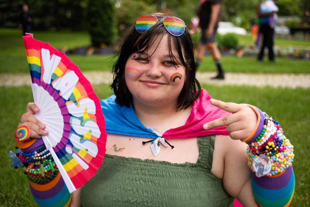 SVJETLANA MLINAREVIC THE CARILLON
Dallas Thomas took part in Steinbach Pride on June 23, 2024, at K.R. Barkman Park. The event saw 500 people attend according to organizers.