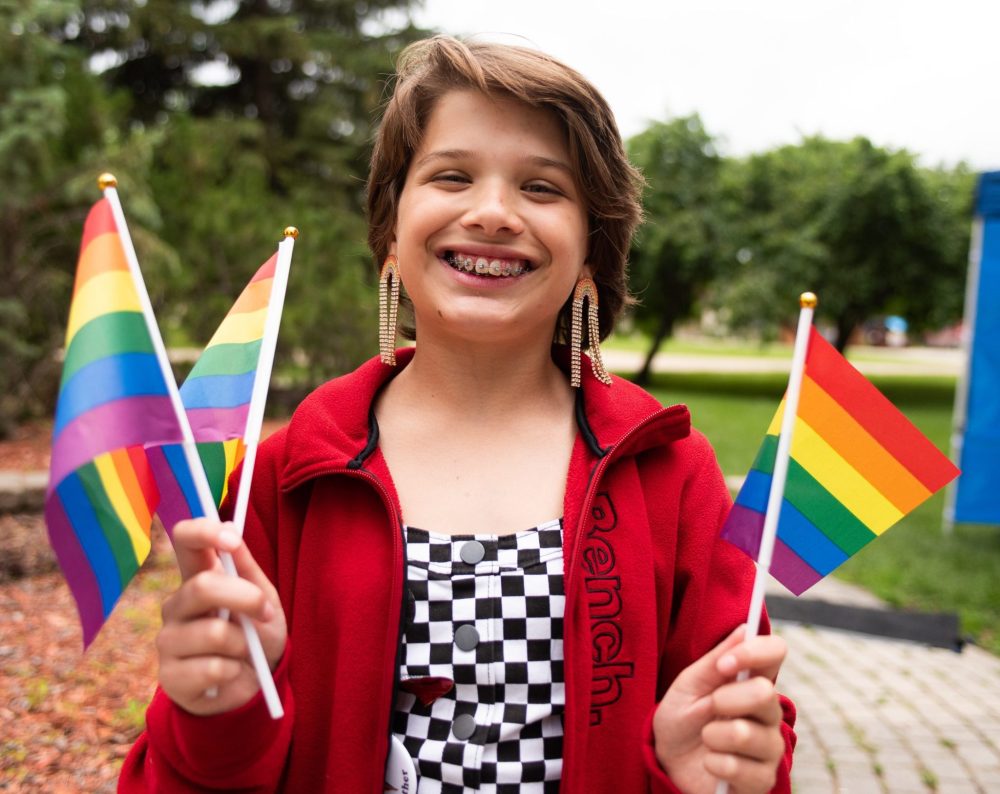SVJETLANA MLINAREVIC THE CARILLON
Amy Misir from Niverville took part in Steinbach Pride on June 23, 2024, at K.R. Barkman Park. The event saw 500 people attend according to organizers.
