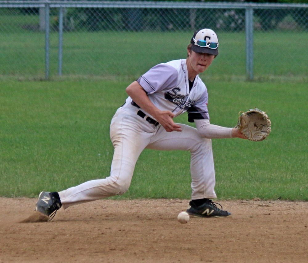 The U15 AAA Carillon Sultans play against the South Central Cubs in Ile des Chenes June 21. (Cassidy Dankochik The Carillon)
