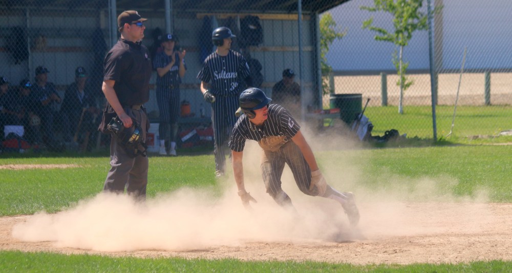 Manitoba Junior Baseball League action between the Carillon Sultans and Interlake Blue Jays at A.D. Penner Park June 23. (Cassidy Dankochik The Carillon)