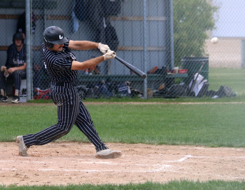 Manitoba Junior Baseball League action between the Carillon Sultans and Interlake Blue Jays at A.D. Penner Park June 23. (Cassidy Dankochik The Carillon)