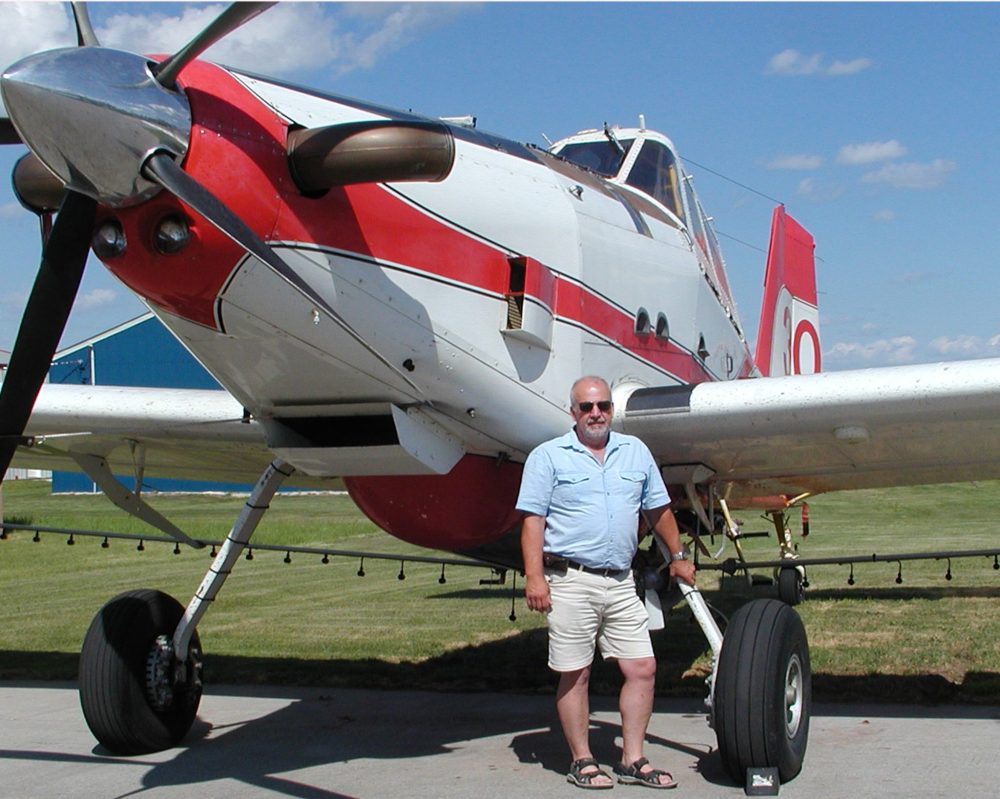 SUBMITTED
When Kornelson is not using this 800-gallon water bomber for dropping fire retardant on forest fires, he says his 1,400 horsepower turbo-prop airplane becomes the largest crop spraying plane in the world.