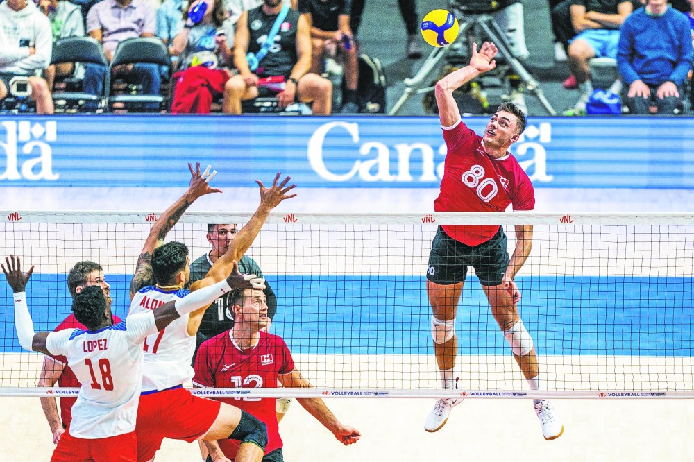 Steinbach's Eric Loeppky has been a regular in the starting rotation for Canada over the past year, and it was no surprise to see his name on the Olympic roster sheet when it was announced July 8. (VOLLEYBALL WORLD)