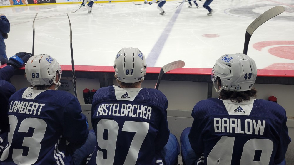 The Steinbach product was put on a line with top prospects Colby Barlow and Brad Lambert during the camp. (Cassidy Dankochik The Carillon)