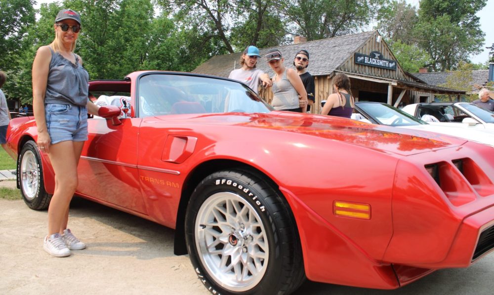 Cheryl Wetelainen brought her 1980 Pontiac Trans Am out from Ontario.