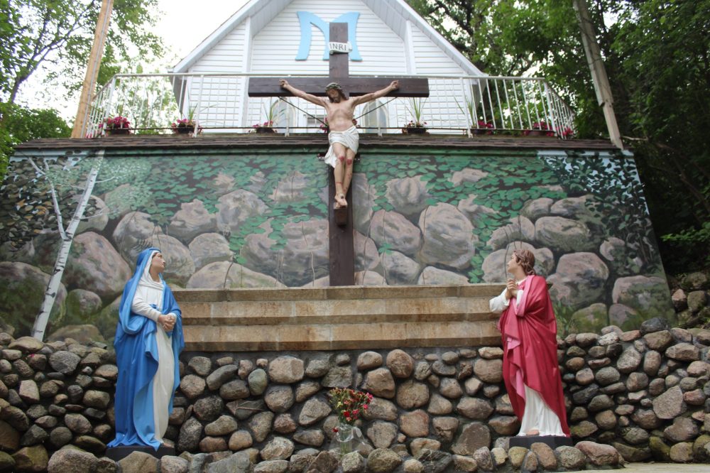 CHRIS GAREAU THE CARILLON
Fresh paint jobs bring even more colour to the St Malo Grotto. The paint work by artist John Millar is just some of the upgrades happening at the newly designated heritage site.