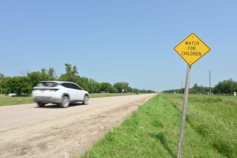 ALEX LAMBERT THE CARILLON
Gardenton families hope to lower the speed limit through the hamlet from 90 to 60 km/h.