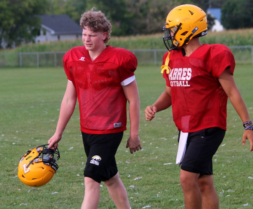 Toby Plett and Angelo Stoyanov will get a chance to impress and earn the starting quarterback nod when SRSS plays against St Paul's in pre-season action Aug. 29. (Cassidy Dankochik The Carillon)