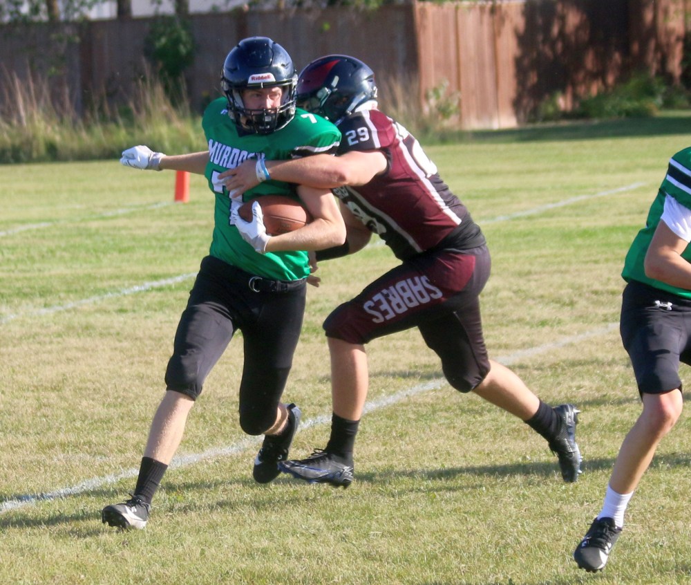 Springfield defeated Murdoch MacKay in Oakbank 35-0 to open their Winnipeg High School Football League schedule Sept. 6. (Cassidy Dankochik The Carillon)