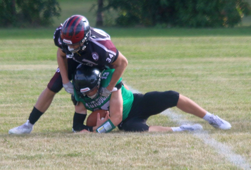 Springfield defeated Murdoch MacKay in Oakbank 35-0 to open their Winnipeg High School Football League schedule Sept. 6. (Cassidy Dankochik The Carillon)