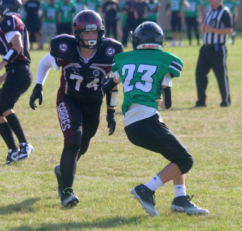Springfield defeated Murdoch MacKay in Oakbank 35-0 to open their Winnipeg High School Football League schedule Sept. 6. (Cassidy Dankochik The Carillon)
