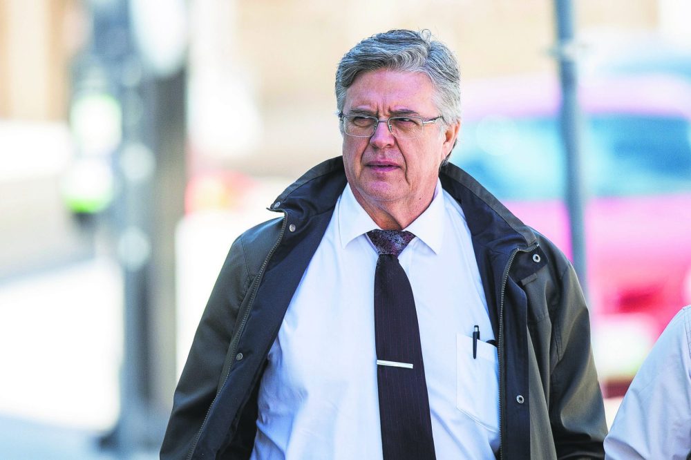 MIKAELA MACKENZIE WINNIPEG FREE PRESS
Dr. Arcel Bissonnette arrives at the Law Courts for the first day of evidence in his trial in Winnipeg on Monday, May 1, 2023. Winnipeg Free Press 2023.