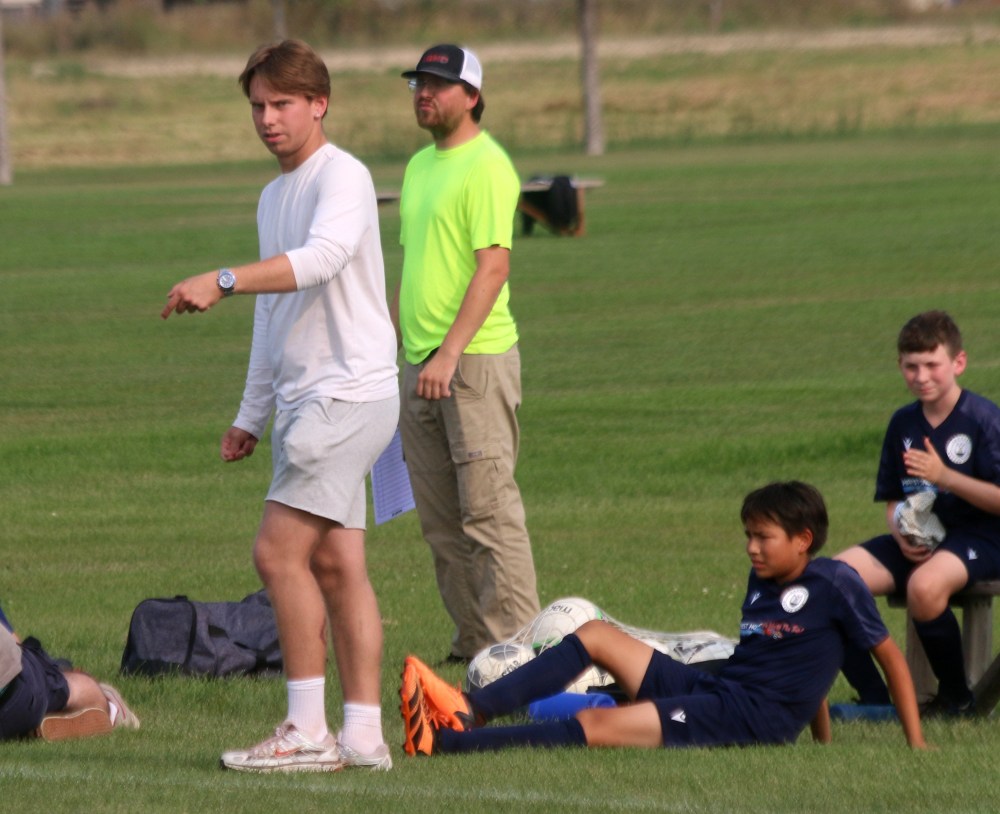 Bjarne Weiss is the coach of Hanover Soccer Club's U15 premier Winnipeg Youth Soccer Association team. He says the future of the club is bright, as more kids from Hanover are developing into elite players. (Cassidy Dankochik The Carillon)