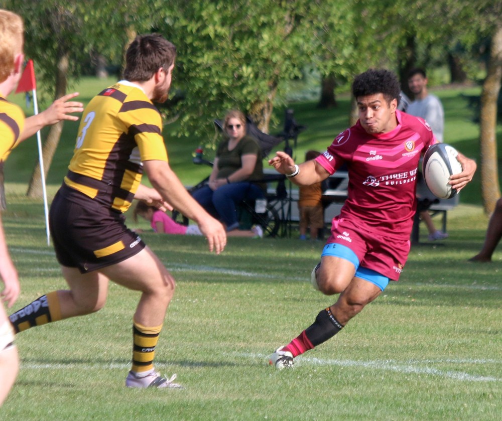 The Eastman Warriors advanced to the Manitoba Rugby Premier Division finals after defeating the Winnipeg Wasps 45-5 inside A.D. Penner Park Sept. 7. (Cassidy Dankochik The Carillon)